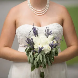 Woman in wedding dress